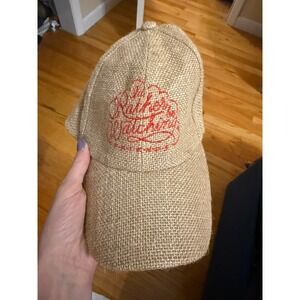 Friends The Television Series Burlap Baseball Cap Embroidered Red Logo
